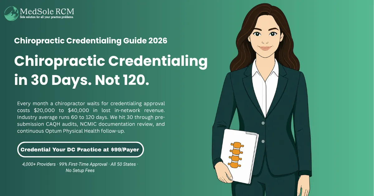 Chiropractic Credentialing in 2026: Complete Guide to Fast Payer Enrollment for DC Practices