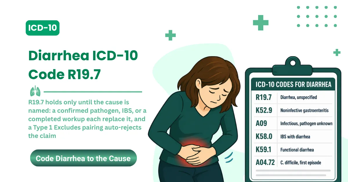 Diarrhea ICD-10 Code: R19.7, K52.9, A09, and the FY2026 Billing Guide for Healthcare Providers