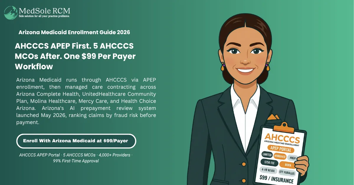 Arizona Medicaid Provider Enrollment in 2026: The Complete AHCCCS Guide for Healthcare Providers
