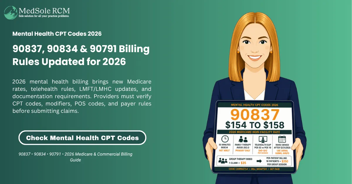 Mental Health CPT Codes 2026: Complete Billing Guide for Healthcare Providers