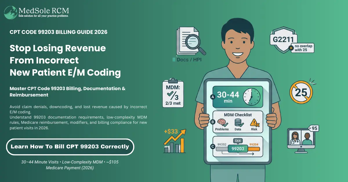 CPT Code 99203: Complete Billing, Reimbursement & Documentation Guide (2026)
