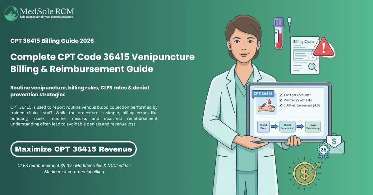 CPT Code 36415: Complete Venipuncture Billing Guide for Healthcare Providers [2026]