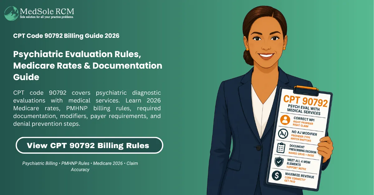 CPT Code 90792: Psychiatric Diagnostic Evaluation With Medical Services: 2026 Billing Guide