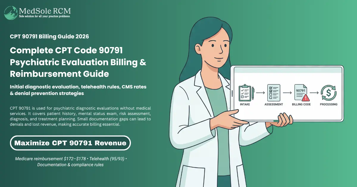 CPT Code 90791: Complete Billing, Documentation & Reimbursement Guide [2025-2026]