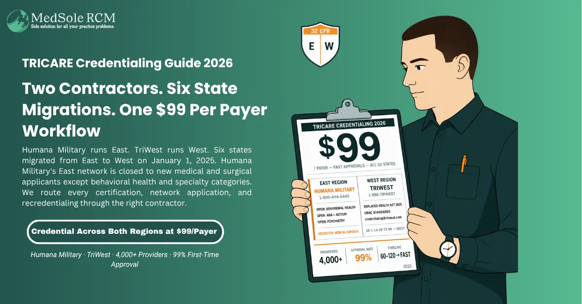 TRICARE Credentialing in 2026: A Practical Guide for Healthcare Providers and Practice Owners