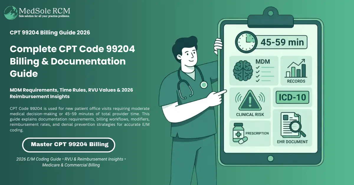 CPT Code 99204: Complete Billing, Reimbursement & Documentation Guide [2026]